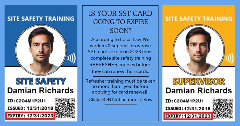 SST card refresher training information banner